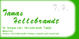 tamas hellebrandt business card
