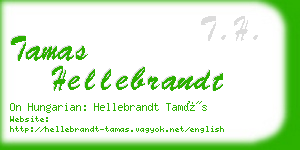 tamas hellebrandt business card